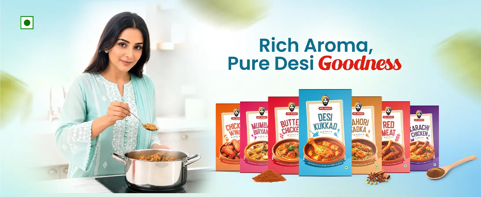 Chicken Masala Banner For Desktop
